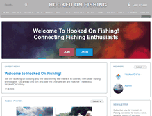 Tablet Screenshot of hookedonfishing.com
